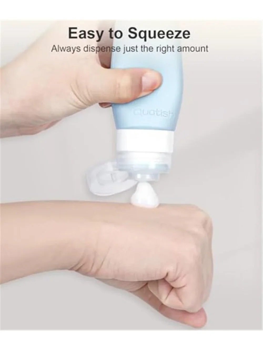 Leakproof TSA Approved Travel Bottles 3 Oz Refillable Silicone Toiletry Set